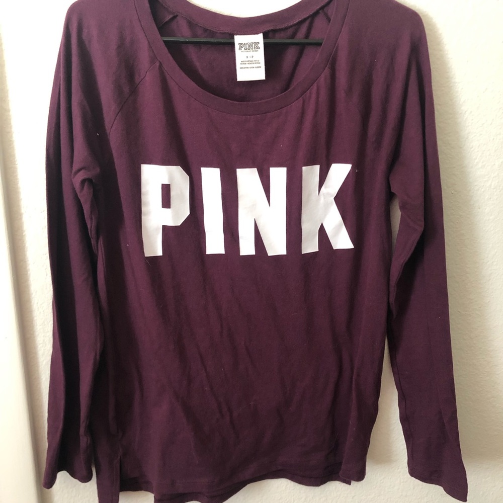 Pink long sleeve top